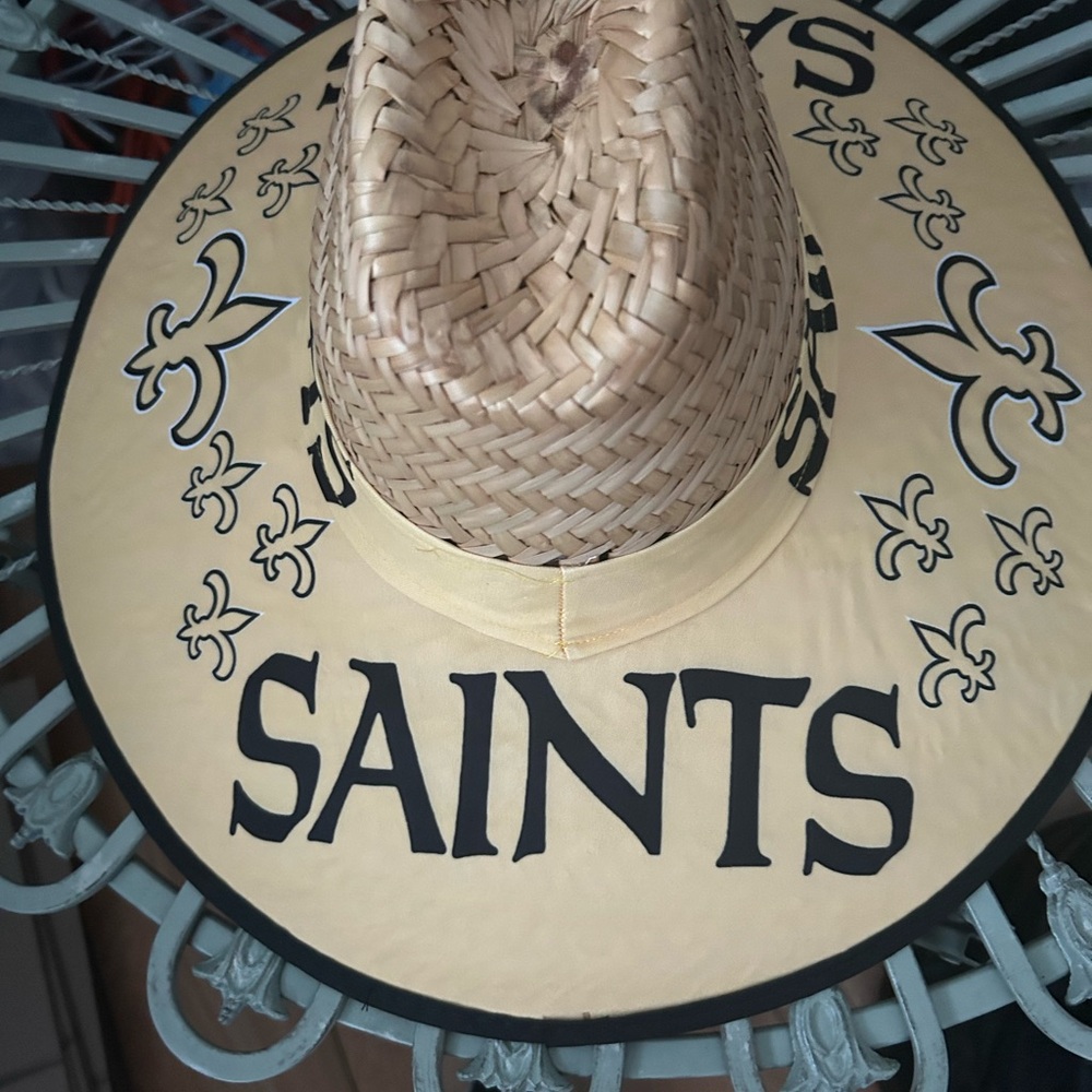 New Orleans Saints straw hat